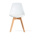 Chaise de tulipe moderne PP Silture en bois jambe en bois